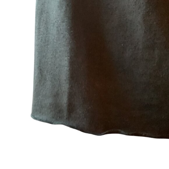 SPEECHLESS - Black Shirt Dress with Tuxedo Ruffle in the front - Medium - Picture 8 of 10